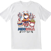 Make Meowica Great Again 4th of July - Personalized T-shirt, Independence Day Gift For Cat Lovers
